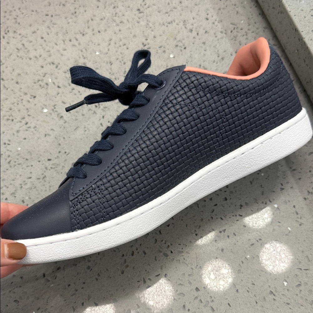 Lacoste women Navy and Gold Sneakers - Picture 3 of 6